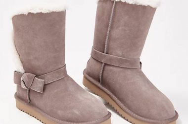 Koolaburra by UGG Suede Bow Short Boots As Low As $39.98 (Reg. $100)!